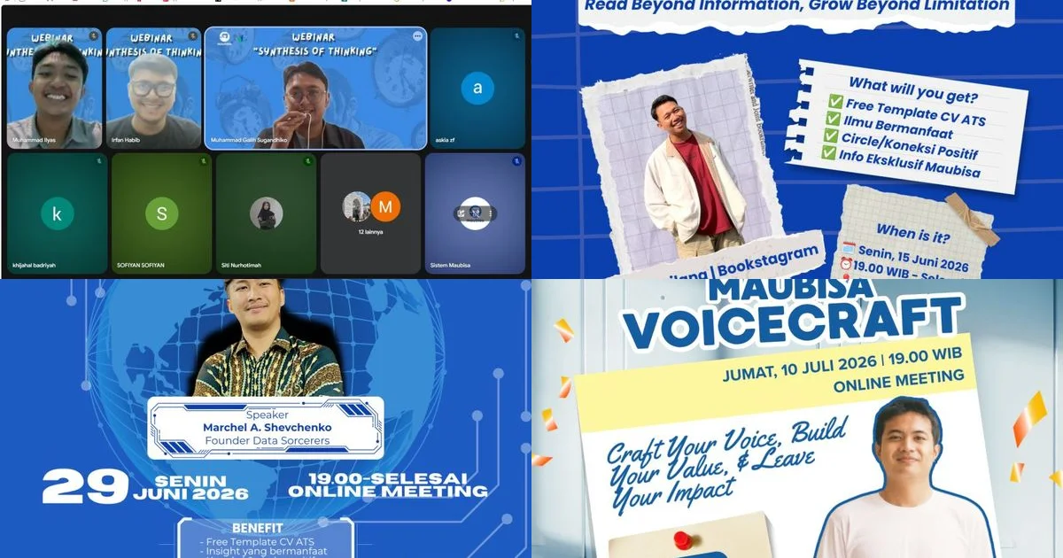 Kilas Balik Webinar Pengembangan Diri Maubisa: Literasi, AI, dan Personal Branding